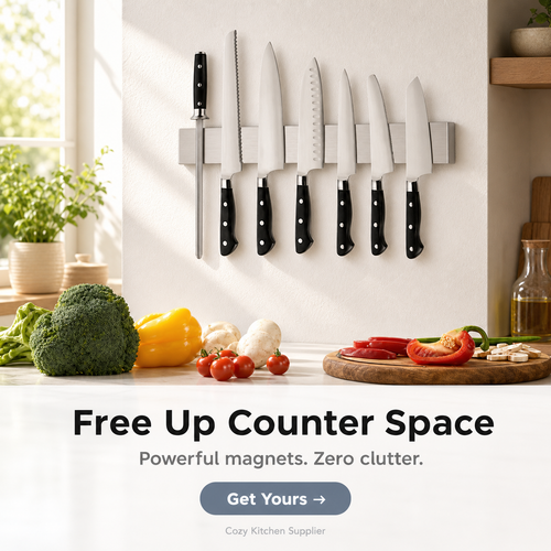 Magnetic Knife Organizer Rack