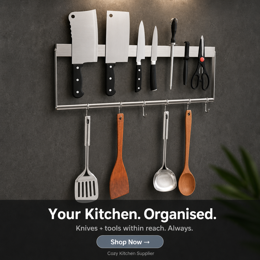 Magnetic Knife Organizer Rack